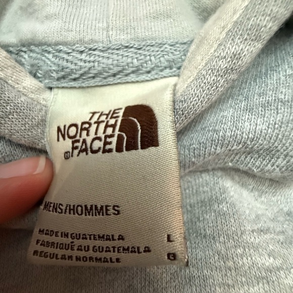 The North Face Light Gray Hoodie with Logo - Picture 3 of 3